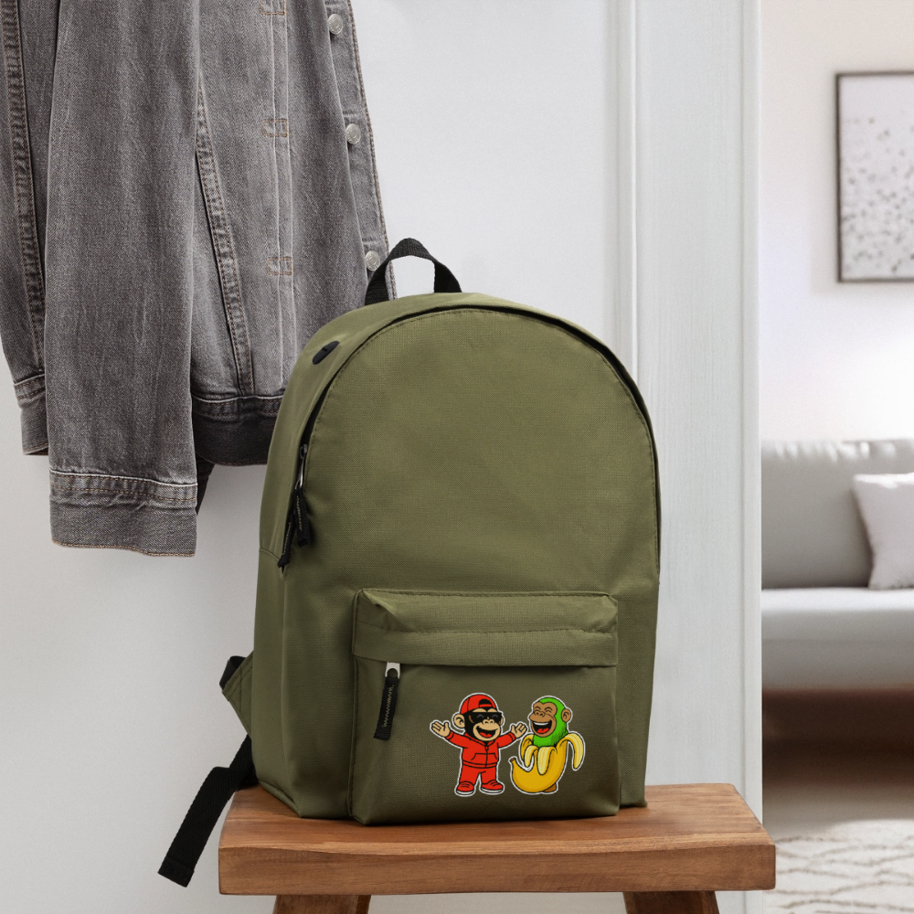 Stor ryggsäck | Chimpanzini banini - olive green