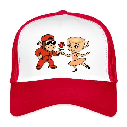 Ballerina cappucina - white/red