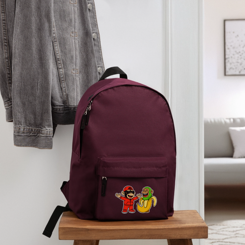 Stor ryggsäck | Chimpanzini banini - burgundy