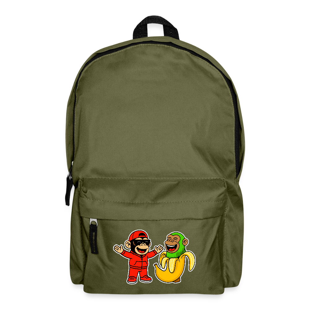 Stor ryggsäck | Chimpanzini banini - olive green
